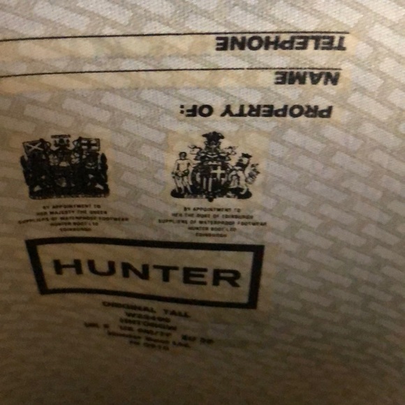 Hunter Matte Black Tall Classic Rain Boots size 7 - Picture 5 of 12